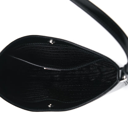 Prada Spazzolato Cleo Shoulder Bag Black 5 of 11