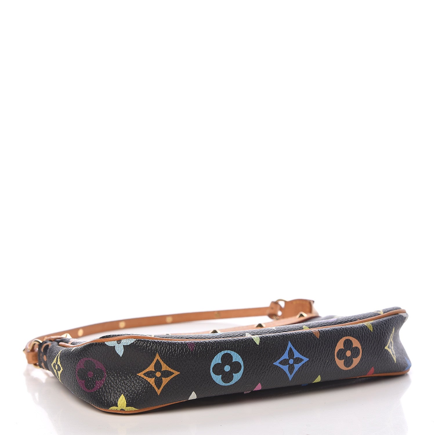 Louis Vuitton Monogram Multicolor Pochette Accessories Black 4 of 10