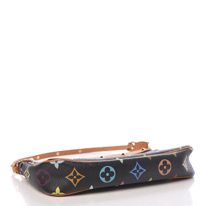 Louis Vuitton Monogram Multicolor Pochette Accessories Black 4 of 10