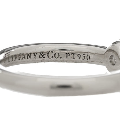 Tiffany Platinum Diamond .35ct Bezet Ring 50 5.5 7 of 8