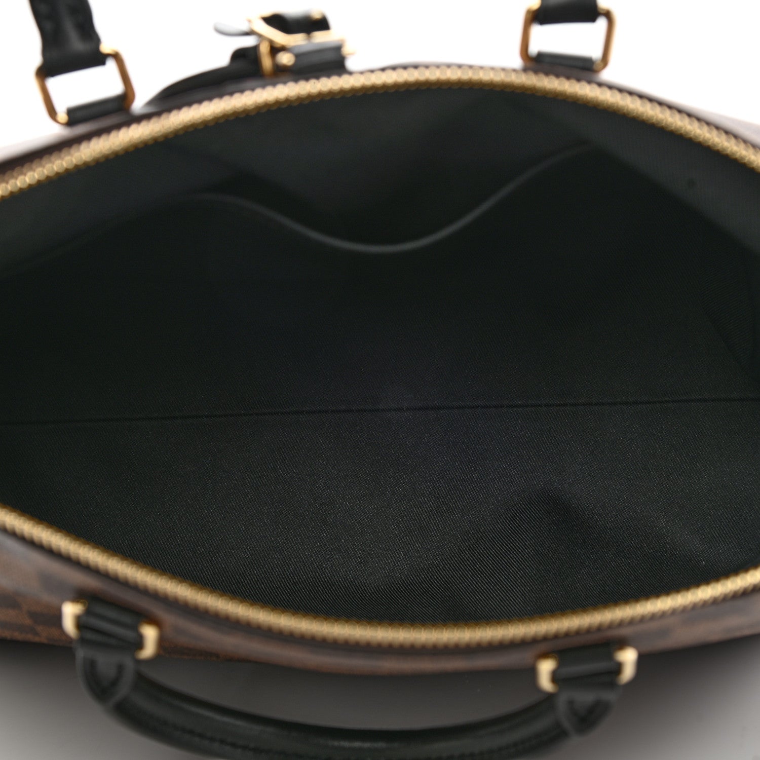 Louis Vuitton Damier Ebene Odeon Tote MM Black 4 of 7