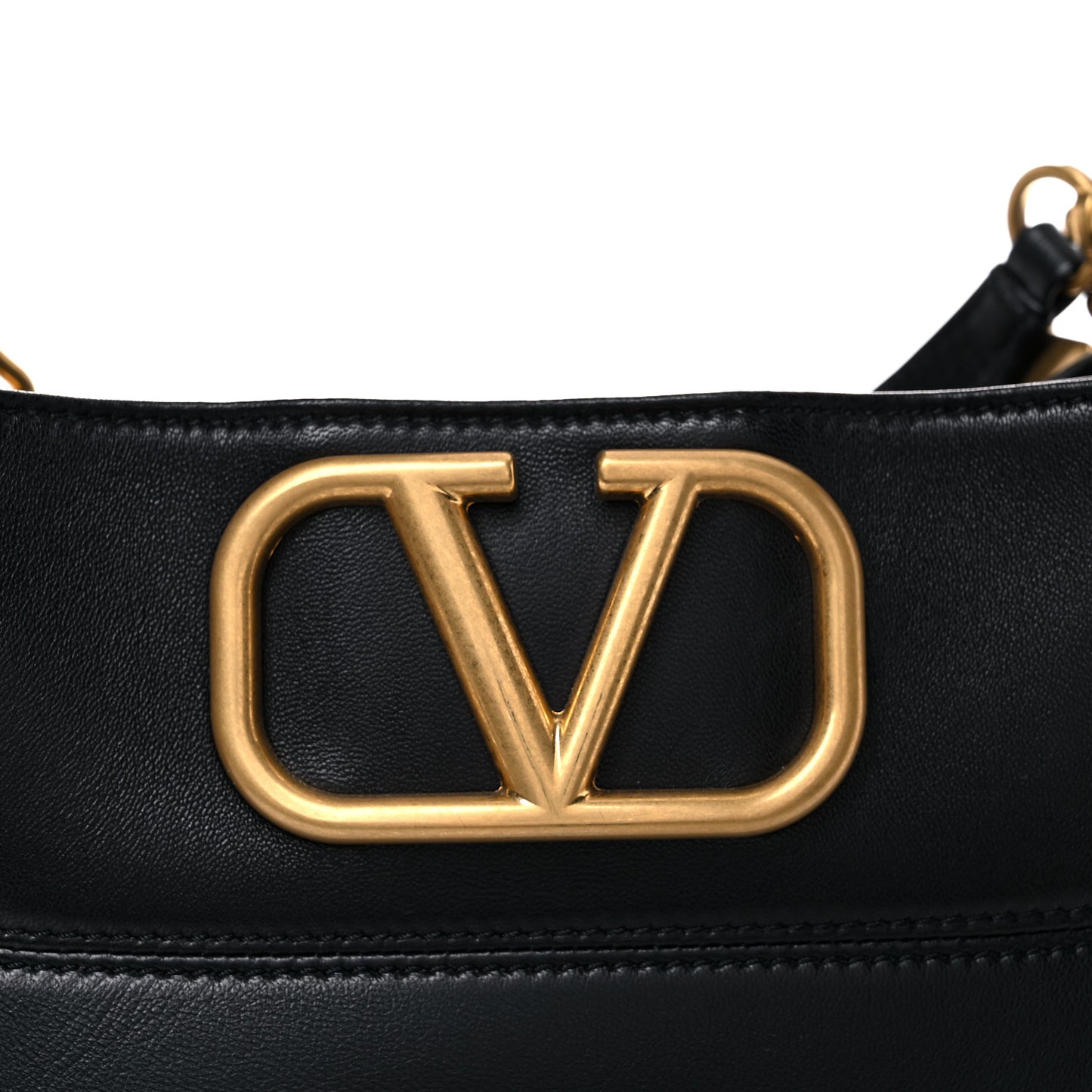 Nappa Stud Sign Hobo Black
