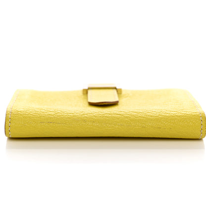 Hermes Chevre Mysore Bearn Card Holder Wallet Lime 9 of 11