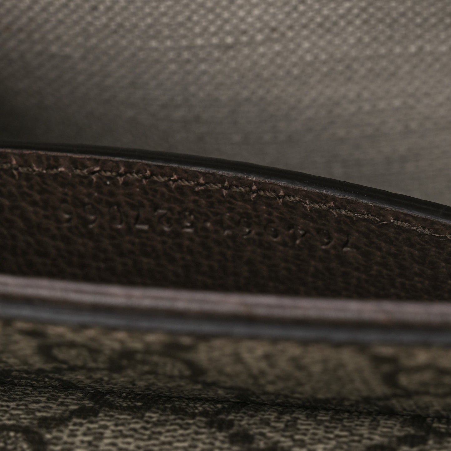 GG Supreme Monogram Textured Dollar Calfskin Web Mini Ophidia Envelope Shoulder Bag Beige Ebony