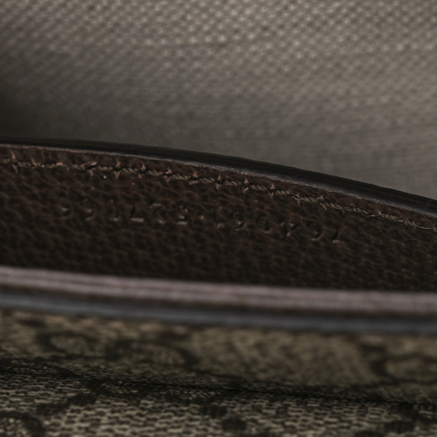 Gucci GG Supreme Monogram Textured Dollar Calfskin Web Mini Ophidia Envelope Shoulder Bag Beige Ebony 7 of 10