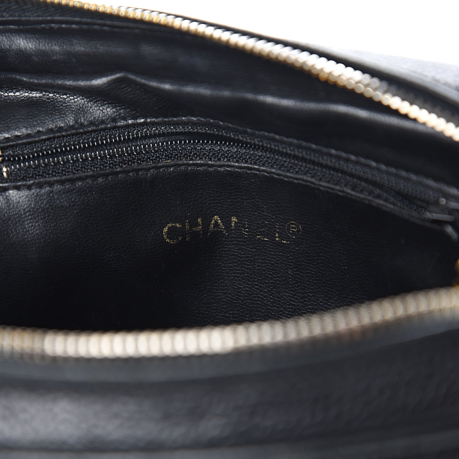 Chanel Caviar Chevron Quilted Camera Case Black 5 of 12