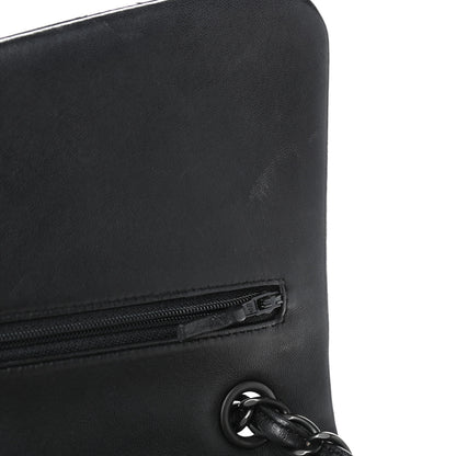 Chanel Lambskin Quilted Jumbo Double Flap So Black 13 of 16