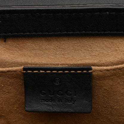 Gucci GG Supreme Monogram Calfskin Small Padlock Shoulder Bag Beige Black Cuir 11 of 14