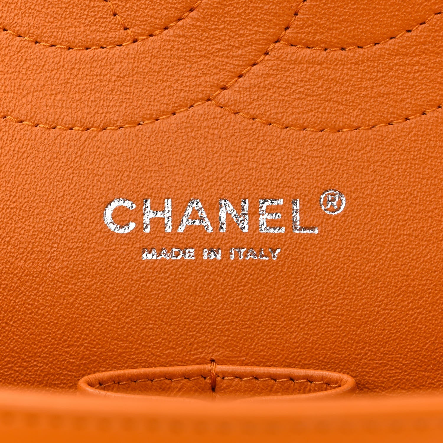 Chanel Patent Quilted Jumbo Double Flap Orange 6 of 16