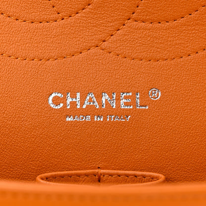 Chanel Patent Quilted Jumbo Double Flap Orange 6 of 16