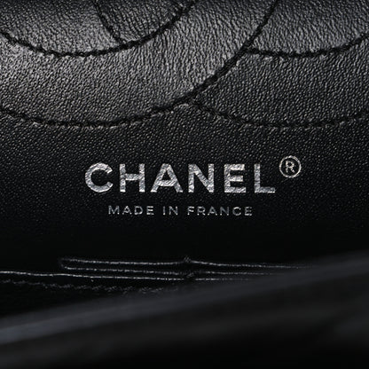 Chanel Sheepskin Chevron Quilted 2.55 Reissue 225 Double Flap So Black 6 of 10