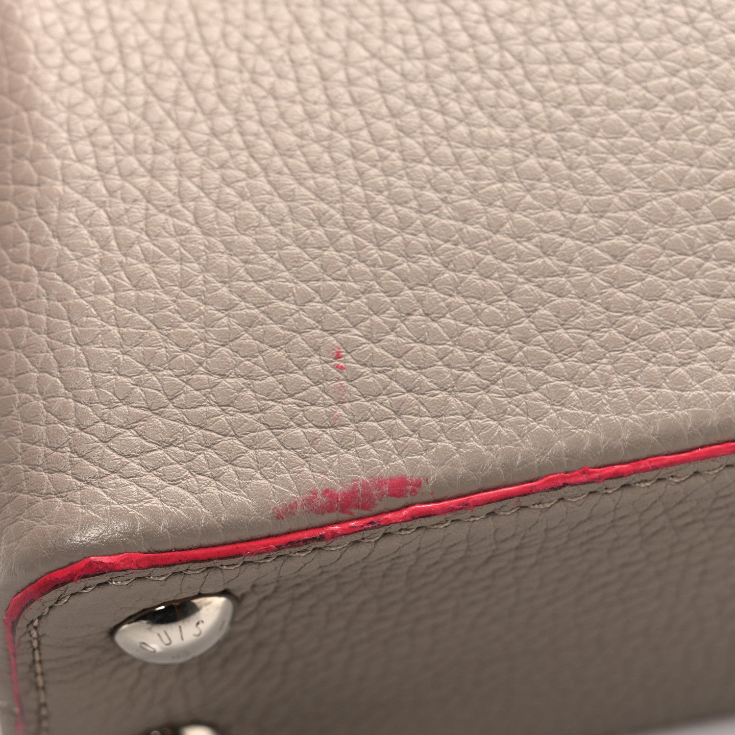 Louis Vuitton Taurillon Capucines BB Galet Litchi 14 of 14