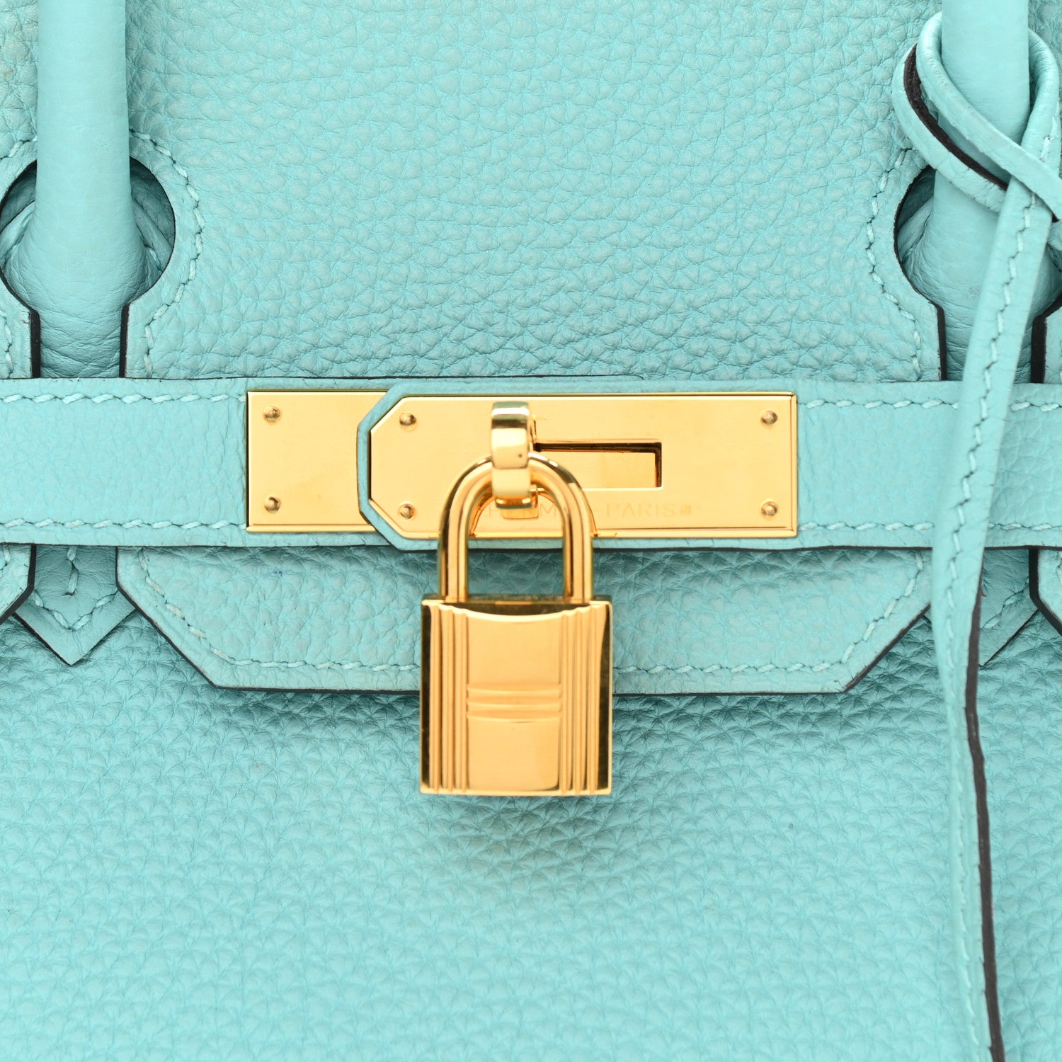 Hermes Togo Birkin 30 Bleu Atoll 7 of 9