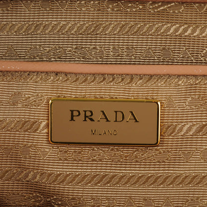 Prada Saffiano Vernice Medium Galleria Double Zip Tote Cammeo 6 of 9
