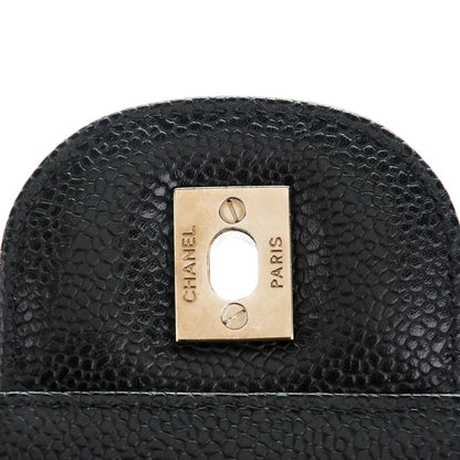Chanel Caviar Quilted Jumbo Single Flap Black 5 of 8