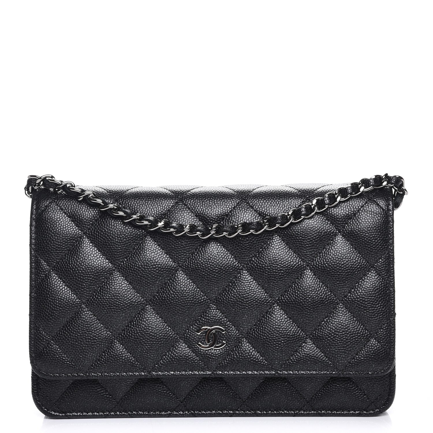Chanel Caviar Quilted Wallet On Chain WOC Black 1 of 9