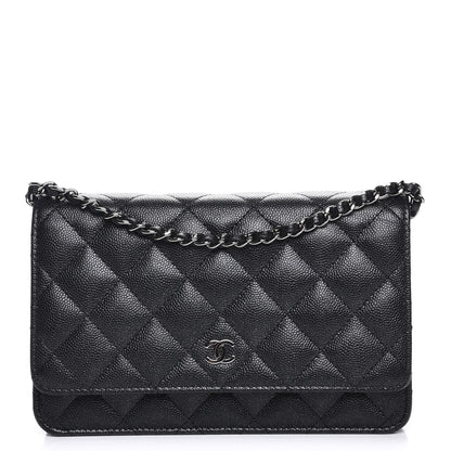 Chanel Caviar Quilted Wallet On Chain WOC Black 1 of 9