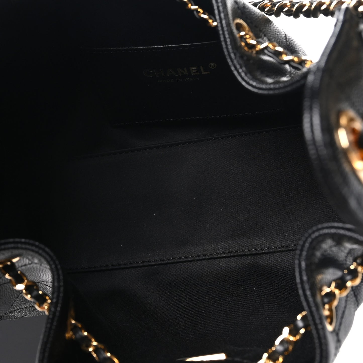 Caviar Quilted Mini Chanel 25 Handbag Black