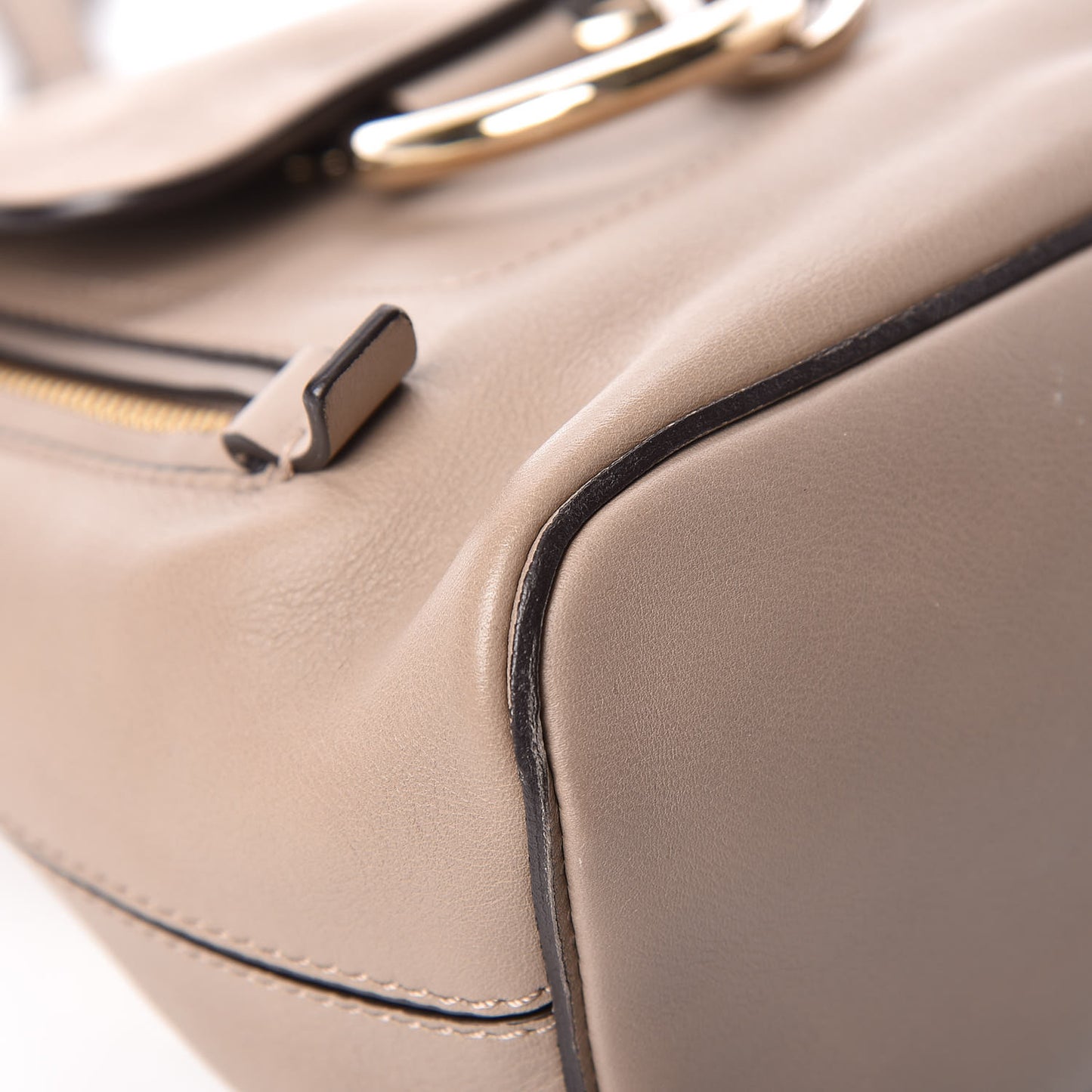 Suede Calfskin Mini Faye Backpack Motty Grey