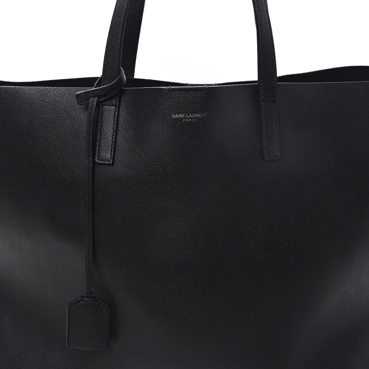 Saint Laurent Calfskin Large Shopping Tote Black 8 of 12
