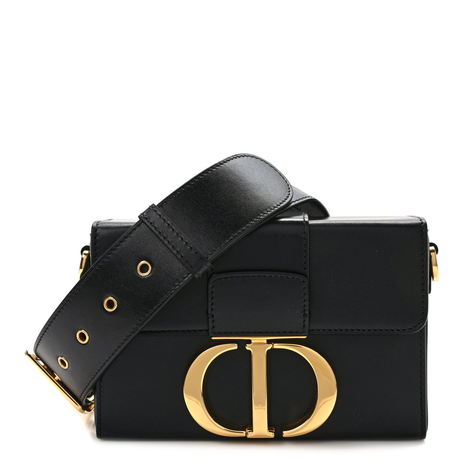 Christian Dior Box Calfskin 30 Montaigne Box Bag Black 1 of 9