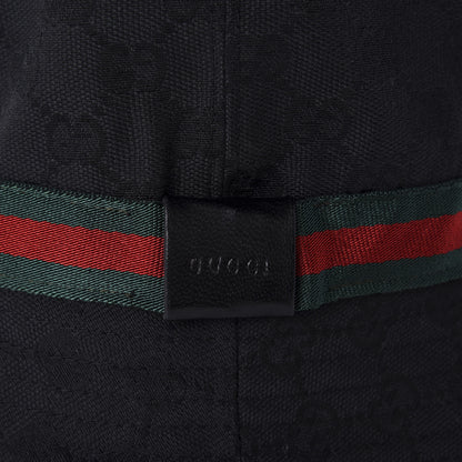 Gucci Monogram Web Bucket Hat M Black 9 of 9
