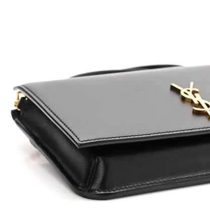 Saint Laurent Smooth Calfskin Monogram Phone Holder Crossbody Black 8 of 9