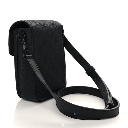 Louis Vuitton Taurillon Monogram S Lock Wearable Wallet Black 3 of 11