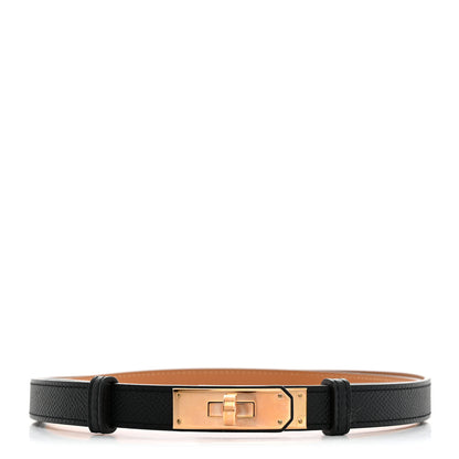 Hermes Epsom Kelly Belt Black 1 of 4