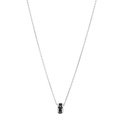 Chanel 18K White Gold Diamond Ceramic Ultra Necklace Black 1 of 5