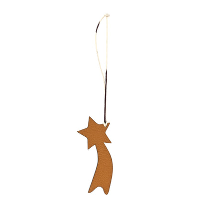 Hermes Togo Chevre Petit H Shooting Star Bag Charm Sesame Vert Fonce 1 of 3