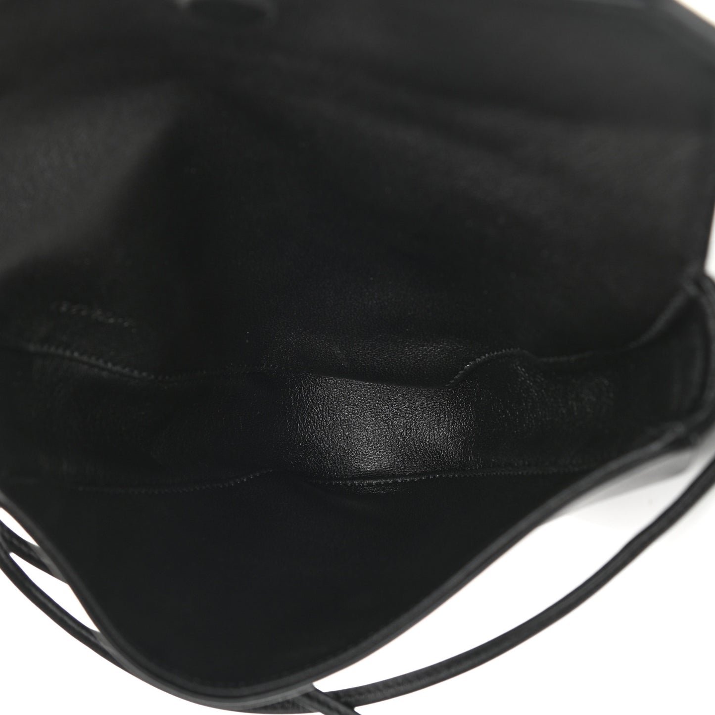 Smooth Calfskin Triangle Crossbody Bag Black