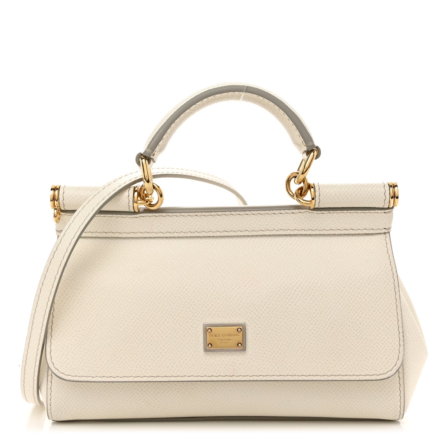 DOLCE GABBANA Dauphine Mini Miss Sicily Bag White