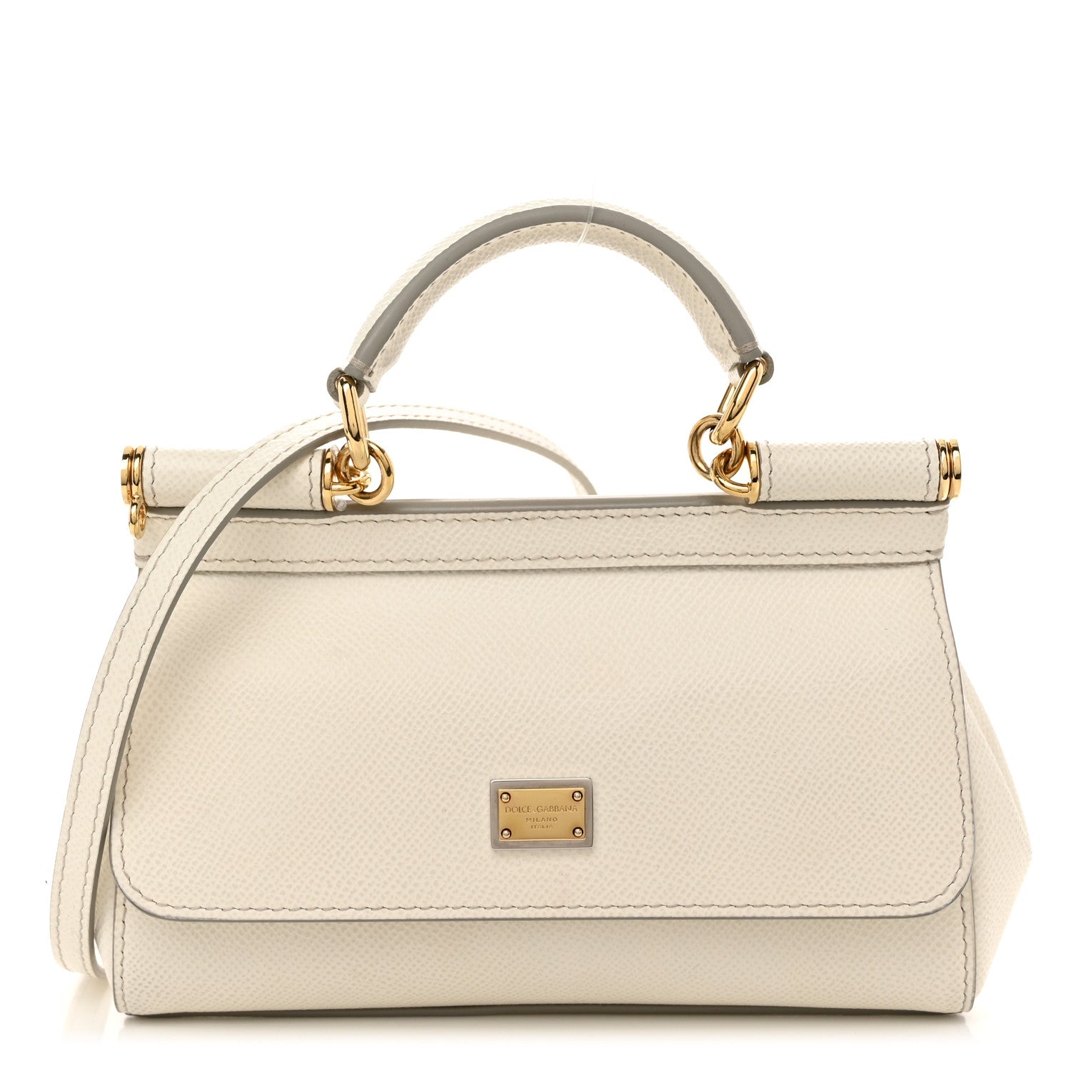 Dolce & Gabbana DOLCE GABBANA Dauphine Mini Miss Sicily Bag White 1 of 9