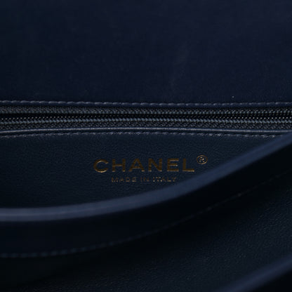 Chanel Lambskin Quilted Medium Trendy CC Flap Dual Handle Bag Blue 5 of 9