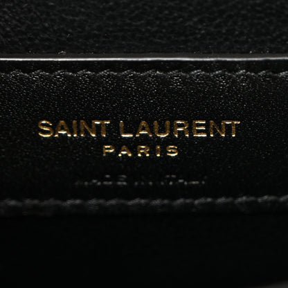 Saint Laurent Grain De Poudre Small Monogram Kate Satchel Black 6 of 9