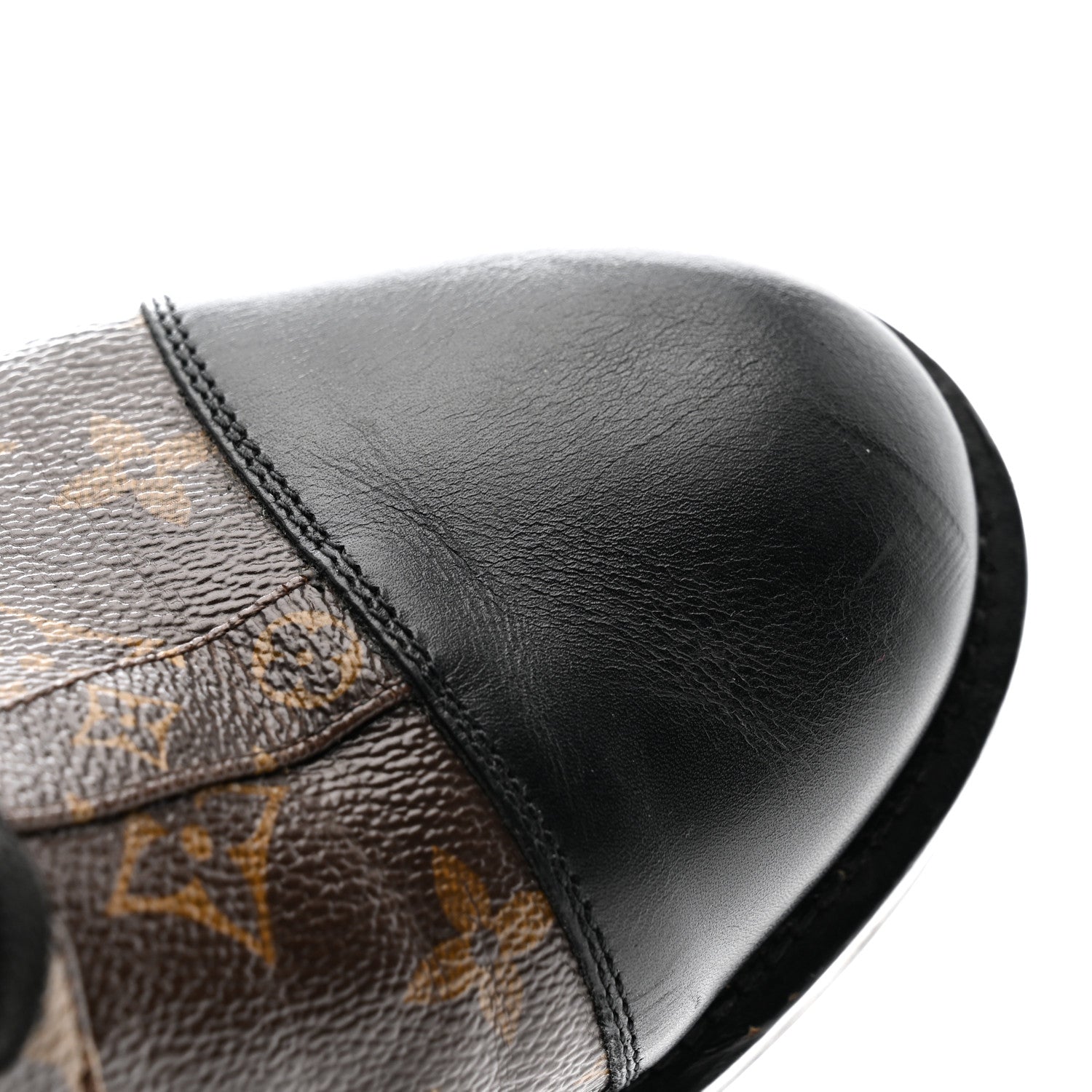 Louis Vuitton Calfskin Monogram Wonderland Flat Ranger Boots 41 Black 9 of 10