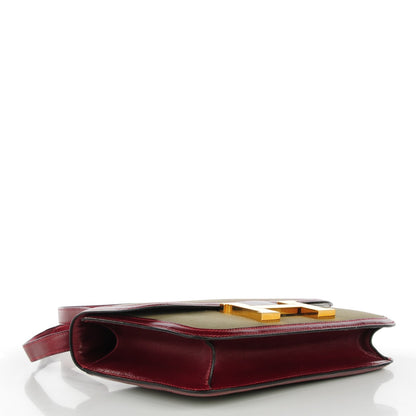 Hermes Box Toile Constance 23 Rouge H 5 of 10
