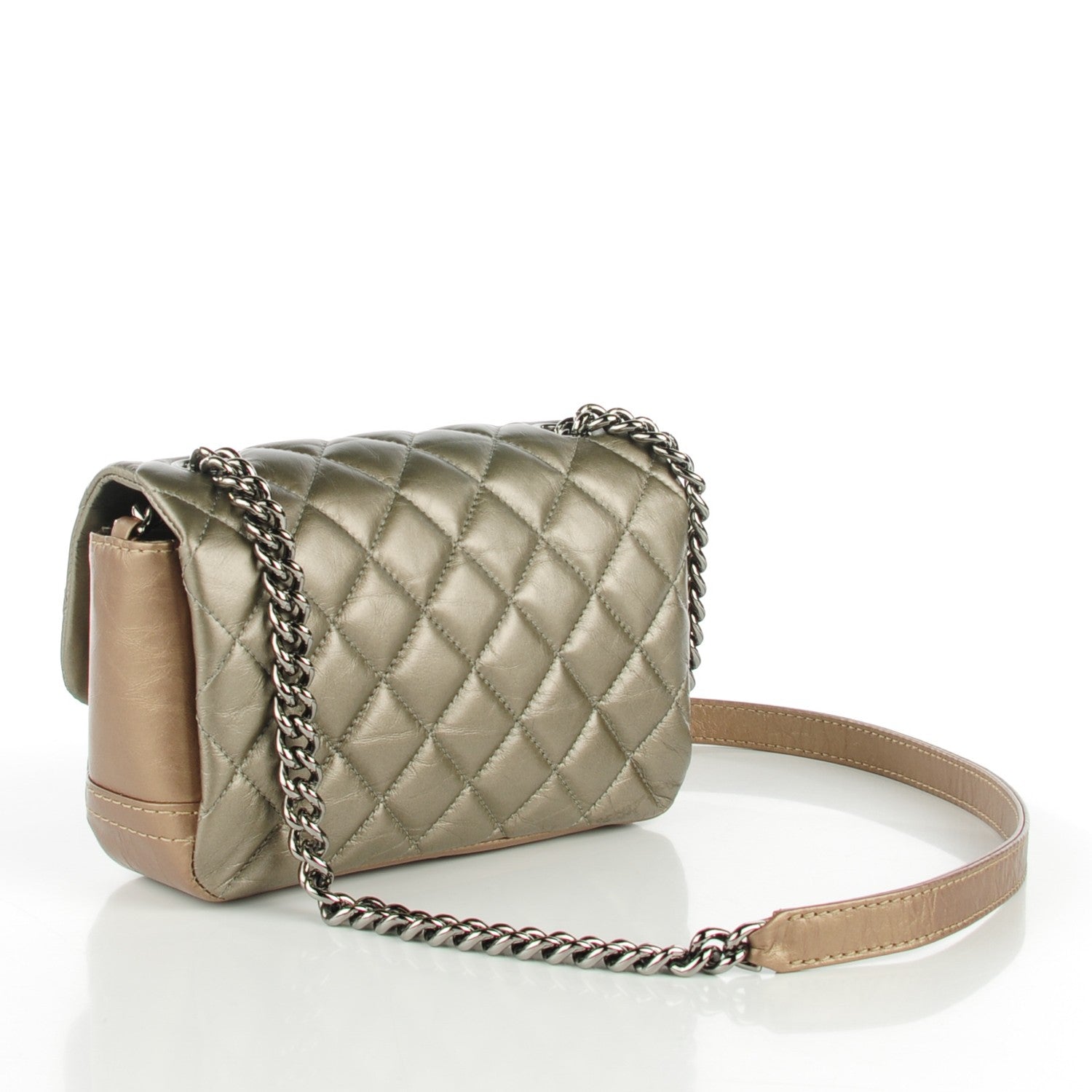Chanel Calfskin Quilted Mini Lady Pearly Flap Silver 2 of 8