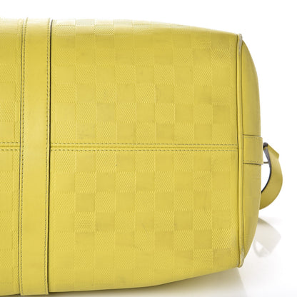 Louis Vuitton Damier Infini Keepall Bandouliere 45 Vert Acide 26 of 32