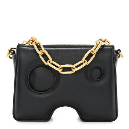 Off-White OFF WHITE Calfskin Burrow Chain Bag Black 1 of 12