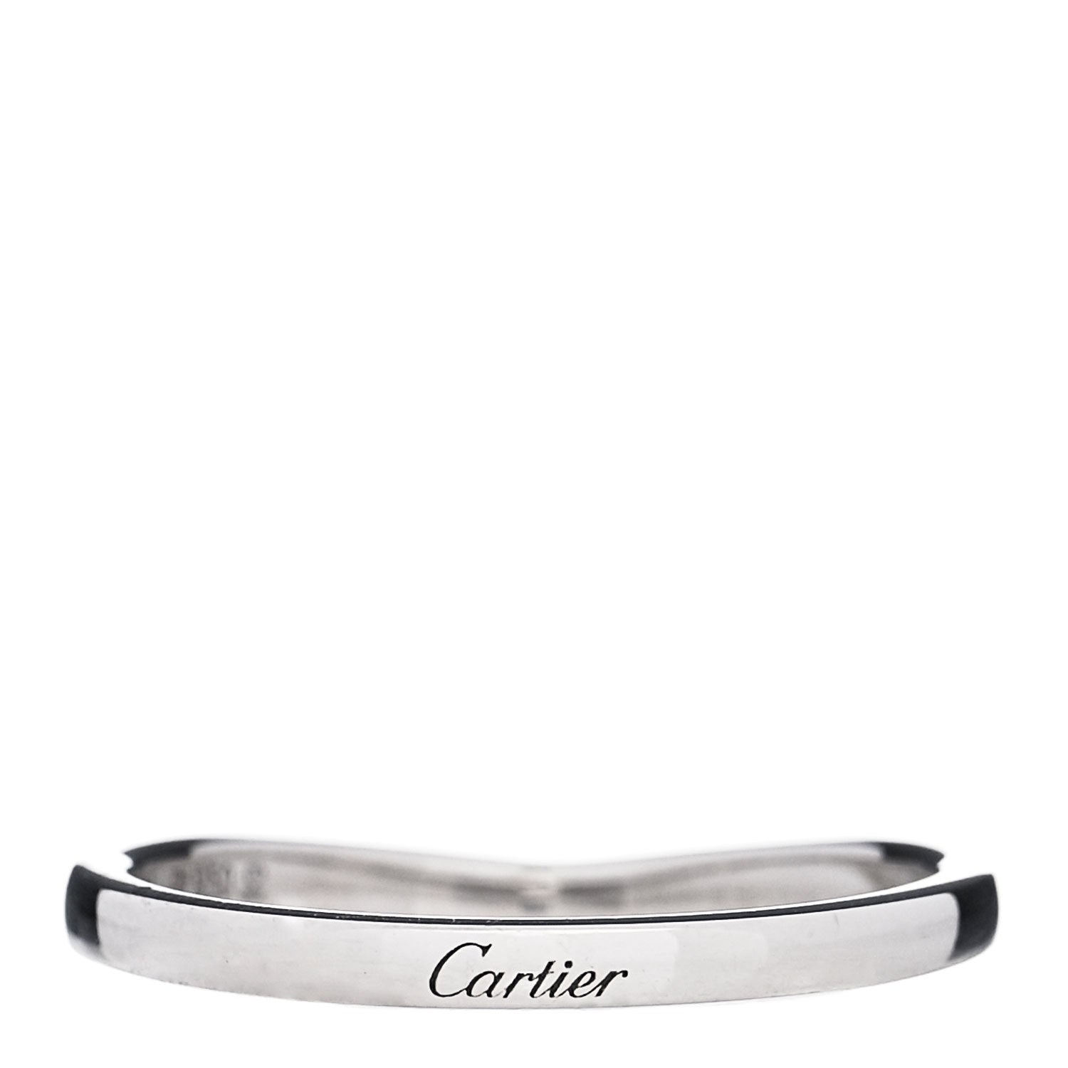 Cartier Platinum 2mm Ballerine Wedding Band Ring 59 8.75 1 of 5