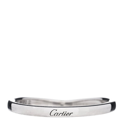 Cartier Platinum 2mm Ballerine Wedding Band Ring 59 8.75 1 of 5