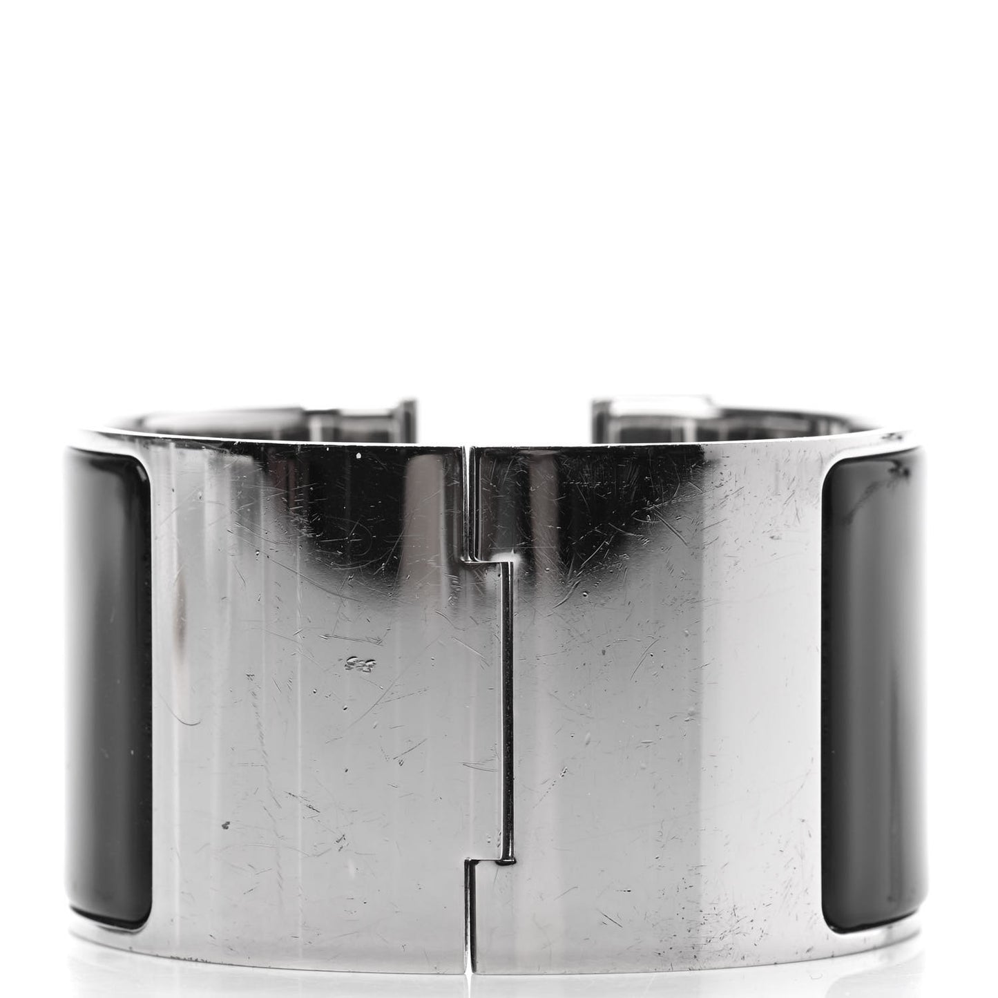 Enamel Extra Wide Clic Clac H Bracelet PM Black
