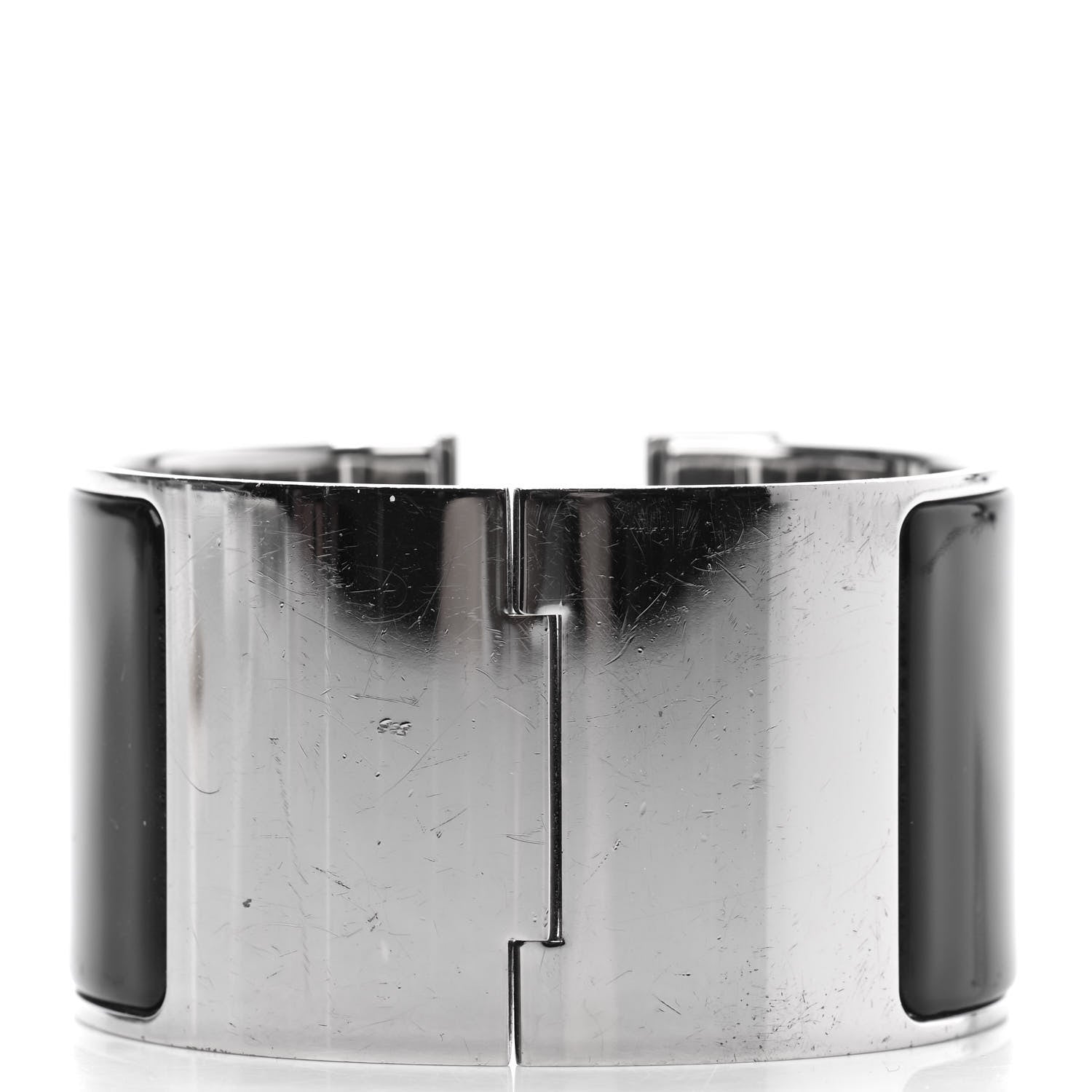 Hermes Enamel Extra Wide Clic Clac H Bracelet PM Black 2 of 3