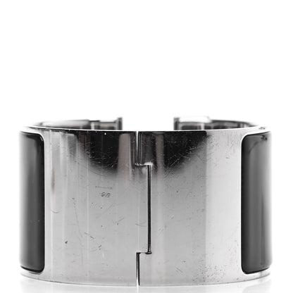 Hermes Enamel Extra Wide Clic Clac H Bracelet PM Black 2 of 3