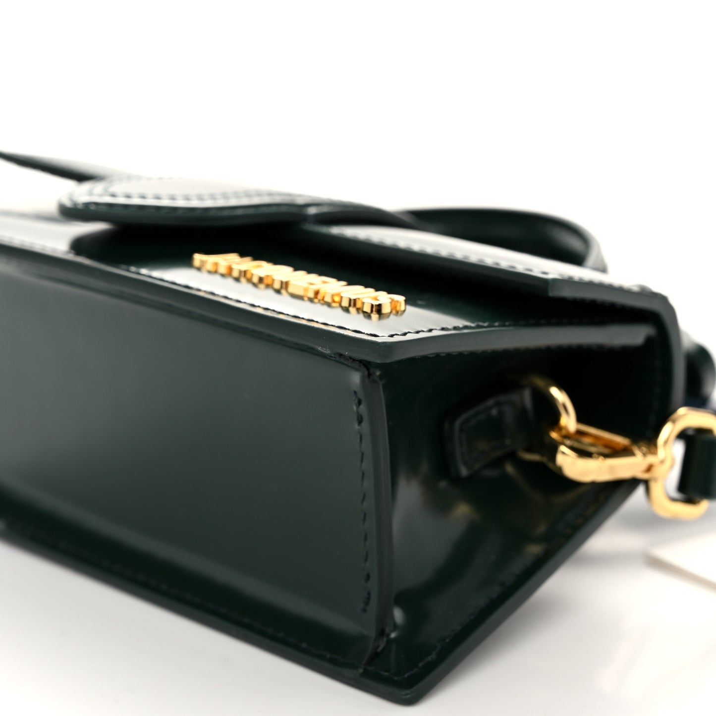 Glazed Calfskin Le Bambino Dark Green
