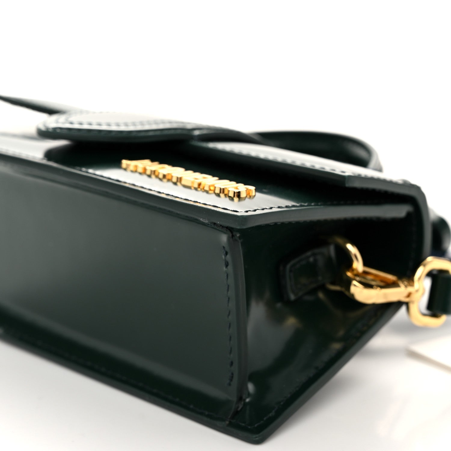 Jacquemus Glazed Calfskin Le Bambino Dark Green 9 of 10