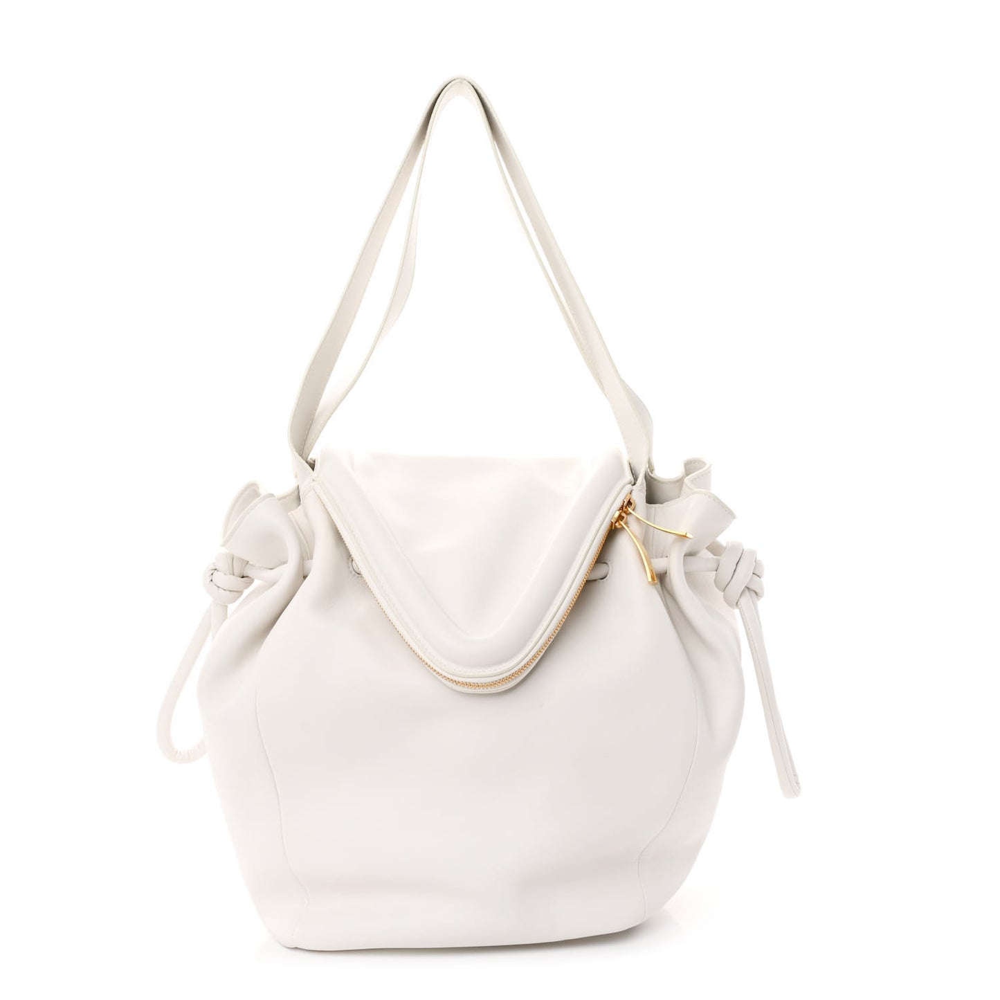 Calfskin Large Beak Tote Chalk