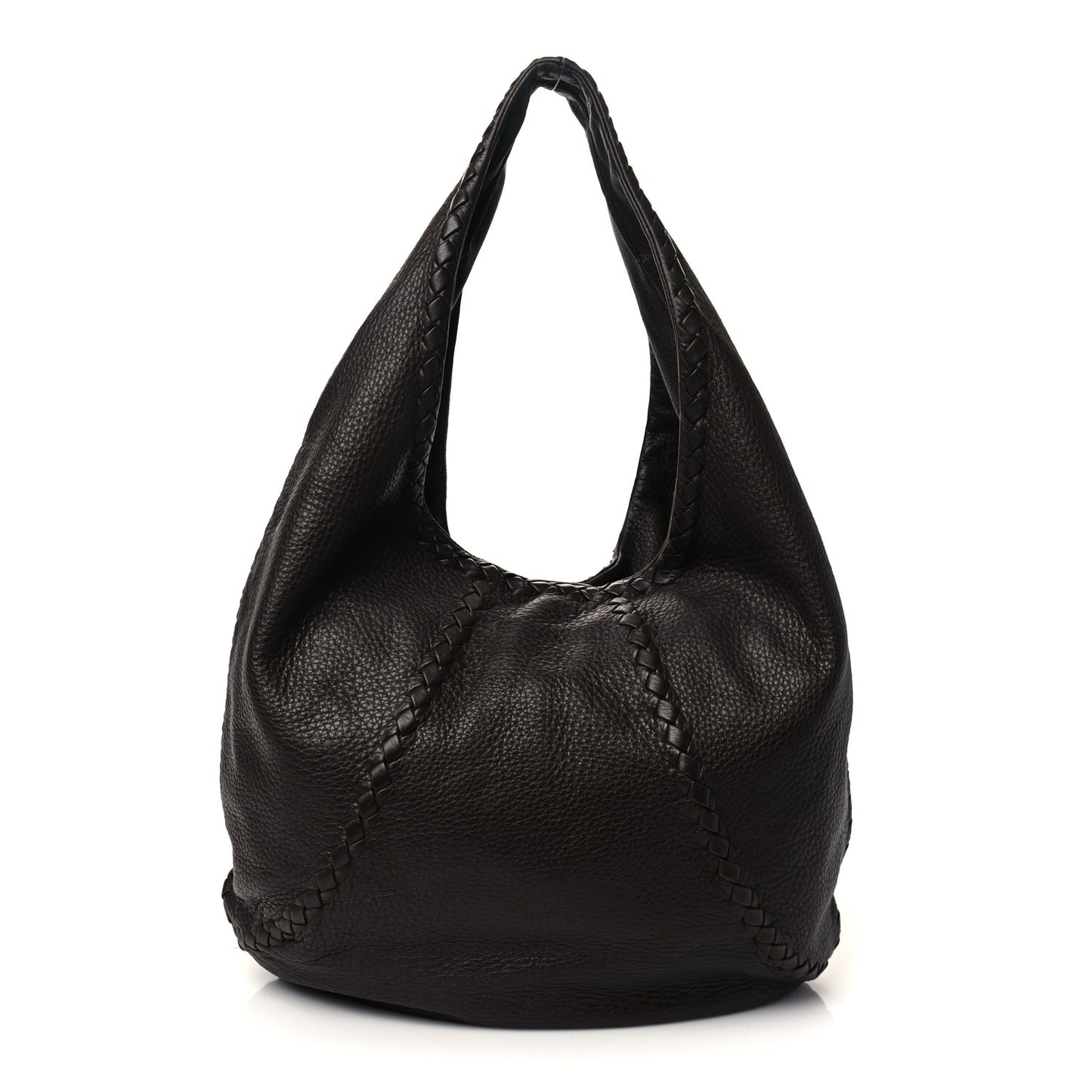 Cervo Deerskin Large Hobo Ebano